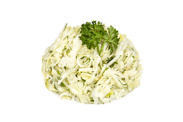 Салат из белокочанной капусты с укропом и растительным маслом, 100 г