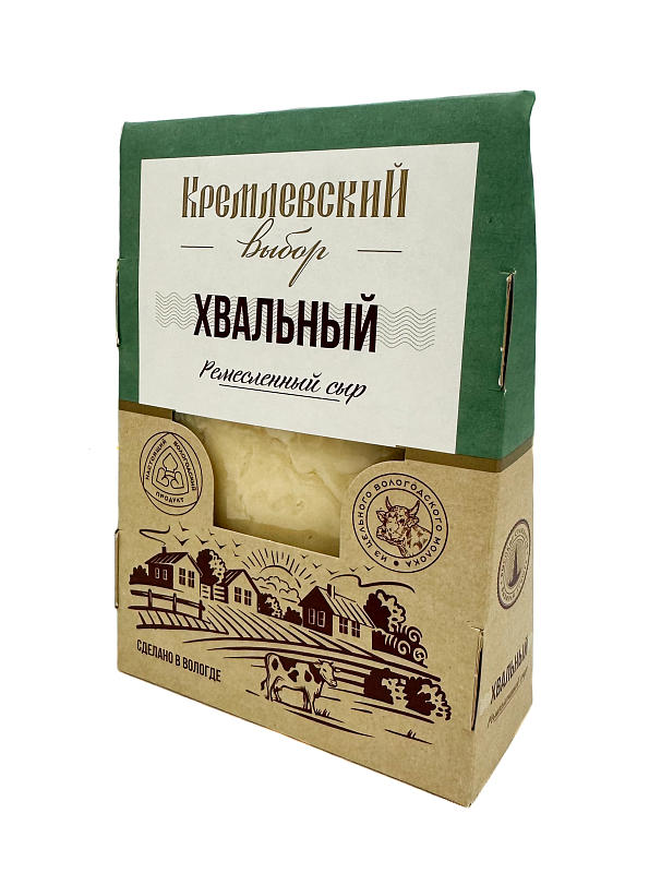 Сыр Хвальный полутвердый  45-65% 160гр Кремлевский Выбор
