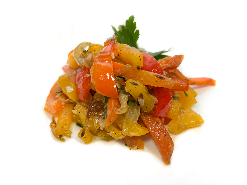 Салат из тыквы, лука, моркови и  переца болгарского, 150г