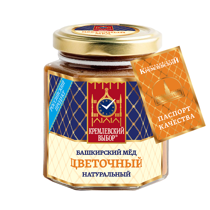 Башкирский мед цветочный натуральный, 250 г