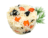 Рис с тушеной морковью и черносливом, 150г
