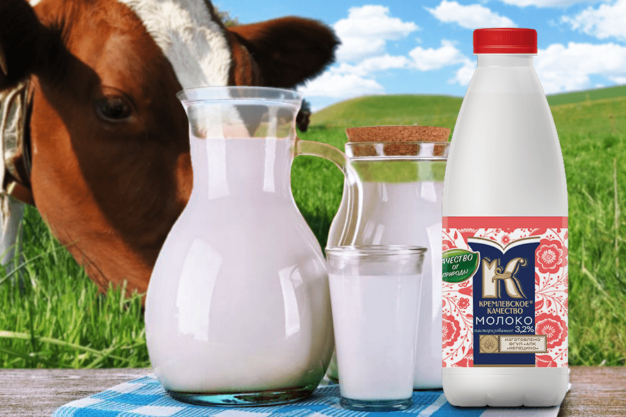 Молоко и коровы баннер